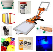 an 2 colour screen printing kit with