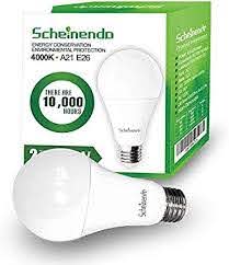 Amazon Com 3 Way Led Light Bulbs 50 100 150 Watt Equivalent 4000k Natural White A21 Led Bulbs 2100lm E26 Base 2 Packs By Scheinenda Home Improvement