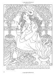 Share these with your coven members (or just for you if you're solitary). Goddesses Coloring Book Page By Dover Coloring Books Coloring Pages Free Coloring Pages