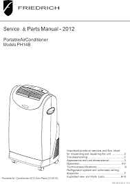 Kühl, room air conditioners & service: Friedrich Air Conditioner Ph14b Users Manual Portable 06 19 12