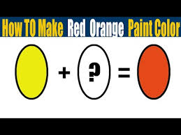 How To Make Red Orange Paint Color