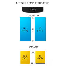 Actors Temple Theatre Seating Chart Theatre In New York