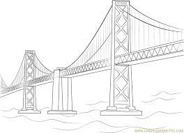 Thomas the train s christmas day15f5. Oakland Bay Bridge Coloring Page For Kids Free Bridges Printable Coloring Pages Online For Kids Coloringpages101 Com Coloring Pages For Kids