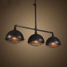 Pipe Designed 3 Light Vintage Iron Lighting Fixture Rustic Industrial Island Pendant Takeluckhome Com