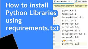 how to install python libraries using
