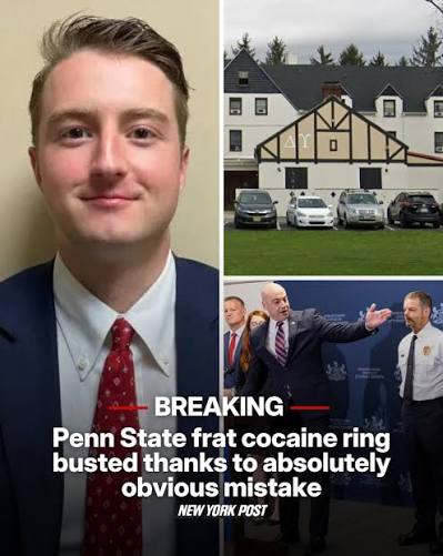 BREAKING: A Penn State frat bro charged with running a cocaine empire from his frat house was caught after authorities were tipped off that he was allegedly accepting Venmo payments for drugs