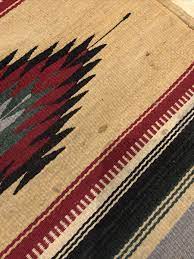 weaved wool mexican indian rug zapotec
