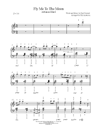 This is where pairing up and practicing your chords really. Fly Me To The Moon By Frank Sinatra Piano Sheet Music Advanced Level