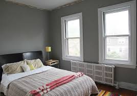 gray wall color white trim