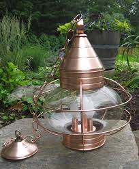 Hanging Onion Lantern Natural Copper