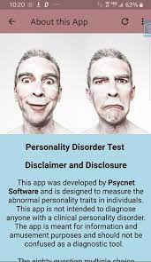 Personality Disorder Test für Android ...