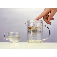 Small Glass Teapot With Infuser For