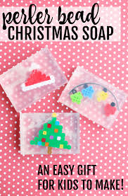 perler bead christmas soap easy gift