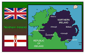 northern ireland map flag souvenir