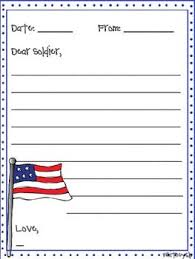 Letter To Soldiers Template Writing Template For A Letter To