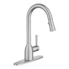 Adler Single-Handle Pull-Down Sprayer Kitchen Faucet with Reflex in Spot Resist Stainless 87233SRS Moen