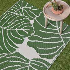 ada botanical white green outdoor rug