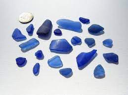 Deep Blue Sea Glass A Selection Of Rare
