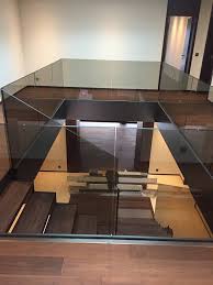 Full width hercules glass panel with spigots. Are Glass Staircases Safe Safety Glass Stairs Railings