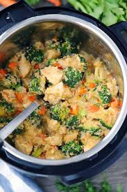 Cook 3 to 4 minutes, stirring frequently, until translucent. Instant Pot Chicken Broccoli And Quinoa With Cheese Bowl Of Delicious