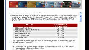 Type your deposit account number, credit card customer number, or loan account number. How To Apply For Bpi Credit Card Online Youtube