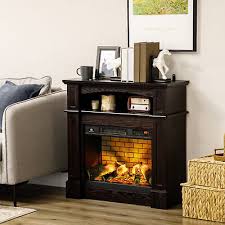 Electric Fireplace Heater With Wood
