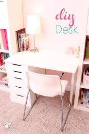 Computer desk home office student writing standing desk with storage, kids study desk laptop table for small space, small portable stand up desk for home bedroom, adjustable rolling desk 32x16 inch. Diy Desk For Ikea Expedit Ikea Kids Desk Diy Desk Desks For Small Spaces