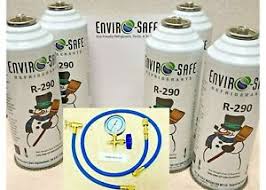 Details About Enviro Safe Refrigerants R 290 5 8 Oz Cans R290 9992 Gauge Set