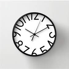 Wall Clock With Numbers Silent Wall