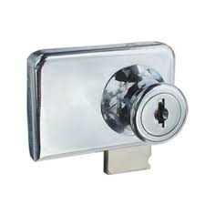 Double Doors Glass Door Showcase Lock