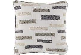 Ashley Signature Design Pillows A1000943p Crockett Black Brown Cream Pillow Dunk Bright Furniture Throw Pillows