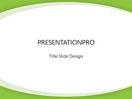 Swoop Simple Green Powerpoint Template Background In Abstract