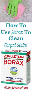 use borax to clean carpet and remove