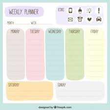 Weekly Planner Vectors Photos And Psd Files Free Download