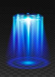 premium vector ufo blue light beam