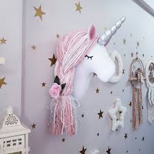 Unicorn Head Wall Mounted Girl S Room