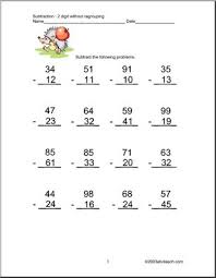 It may be printed, downloaded or saved and used in your classroom, home school, or other educational environment to help someone learn math. Subtraction 2 Digits Set 4 Clip Art Abcteach