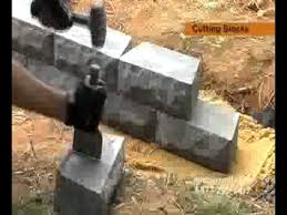 how to cut retaining wall blocks step