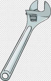 Gray Combination Wrench Illustration Adjustable Spanner