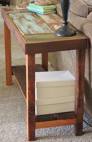 Reclaimed Wood Sofa Table Tutorial