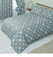 White Star Grey Double Bedding