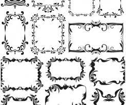 vine decorative frames vector free