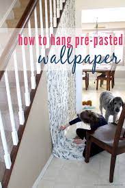 how to hang pre pasted wallpaper easy