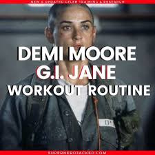 demi moore g i jane workout working
