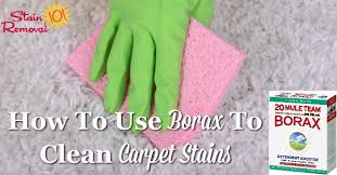 use borax to clean carpet and remove