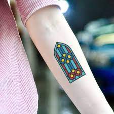 Stained Glass Window Temporary Tattoo