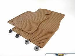 genuine bmw front rubber floor mat set