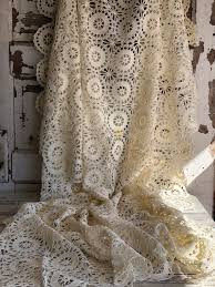 Vintage Tablecloth Handmade Crochet