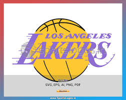 Logo | free svg image in public domain. Los Angeles Lakers Basketball Sports Vector Svg Logo In 5 Formats Spln002439 Sports Logos Embroidery Vector For Nfl Nba Nhl Mlb Milb And More