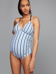 Splendid Striped Maternity One Piece Swimsuit